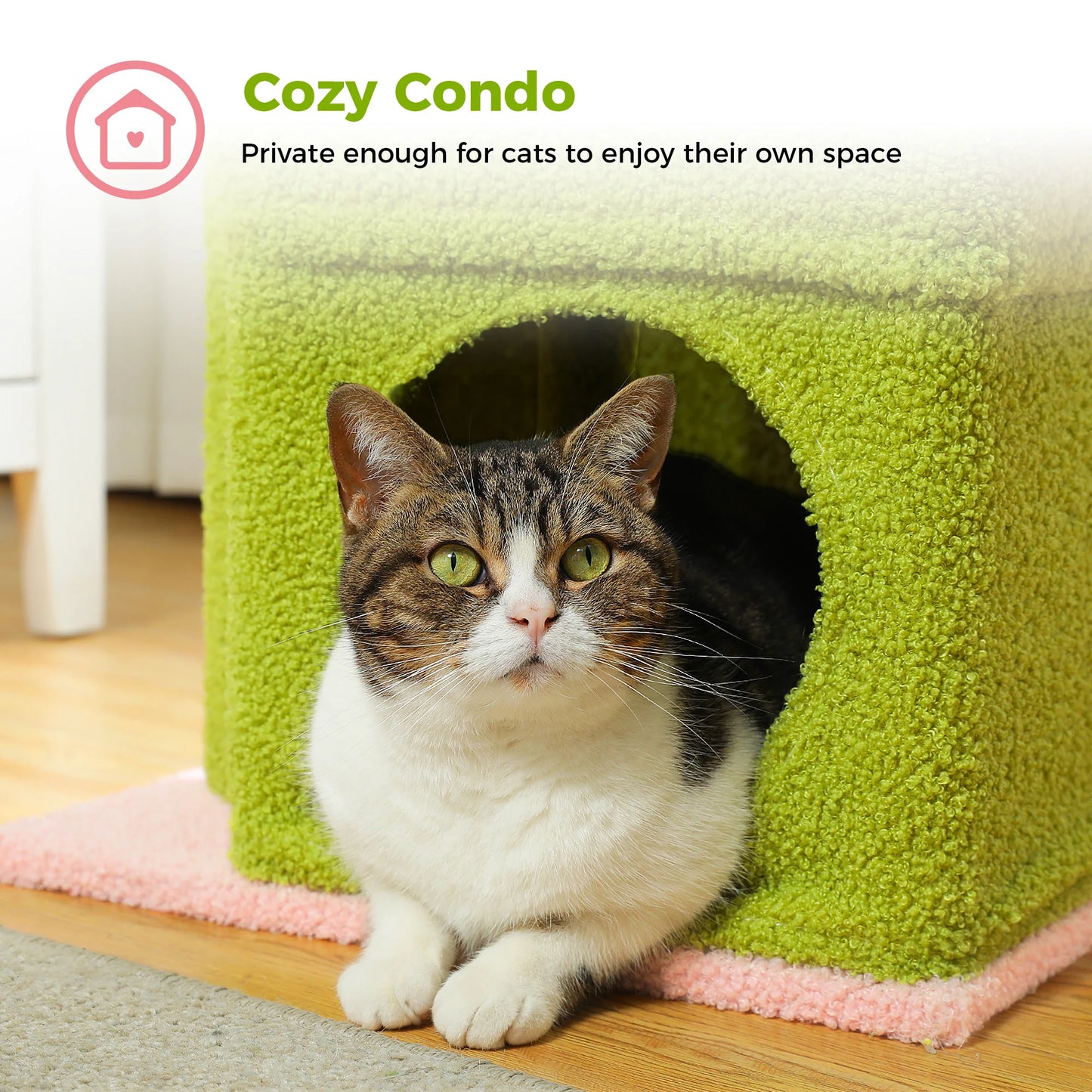 68cm Cat Tree Condo with Scratching Post