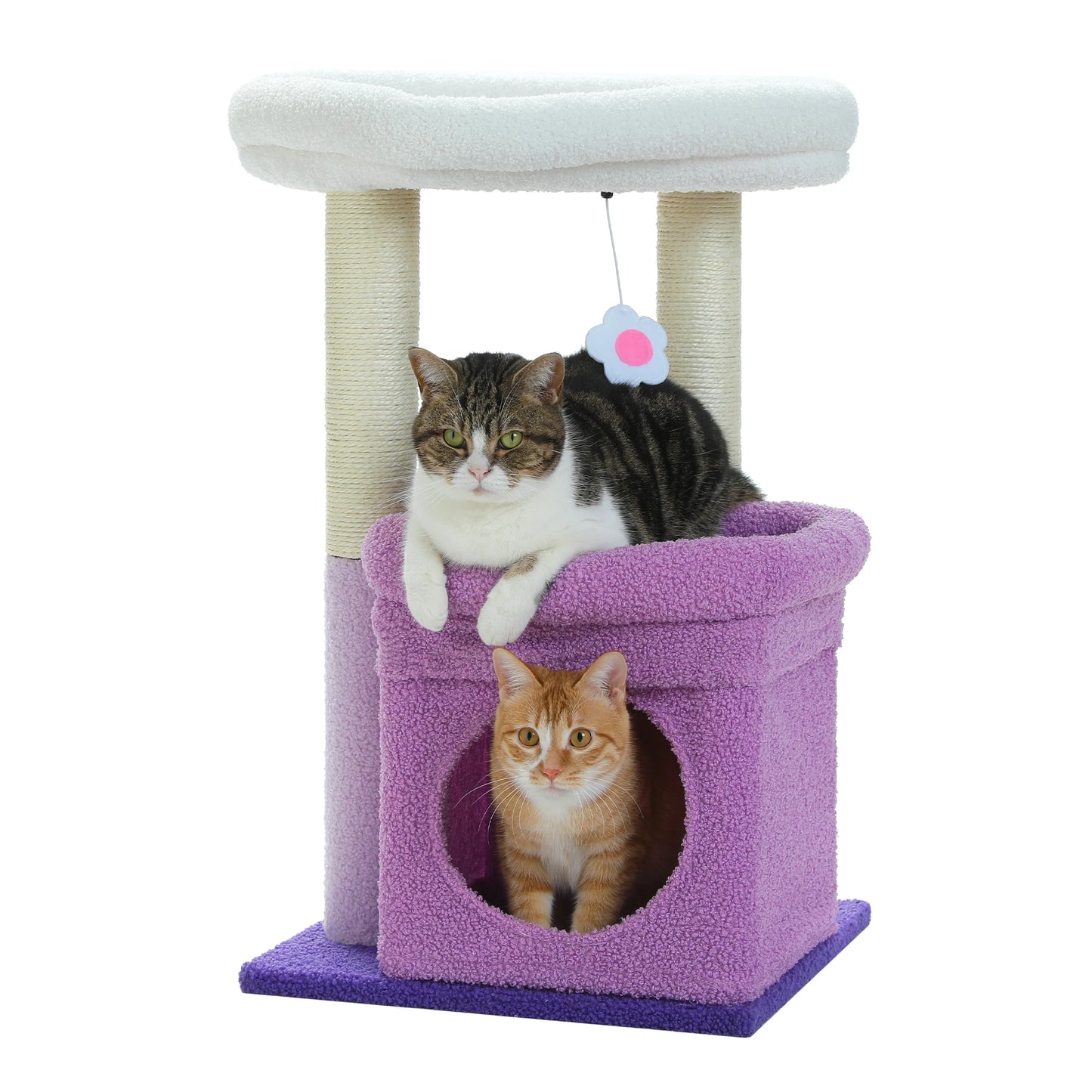68cm Cat Tree Condo with Scratching Post