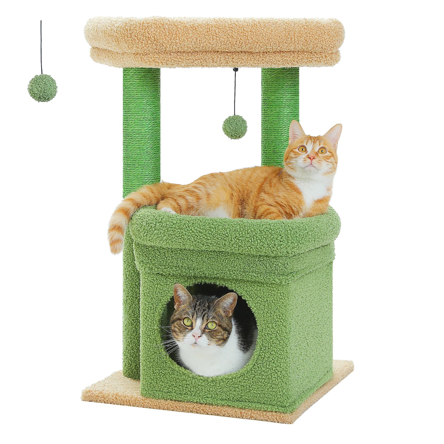 68cm Cat Tree Condo with Scratching Post