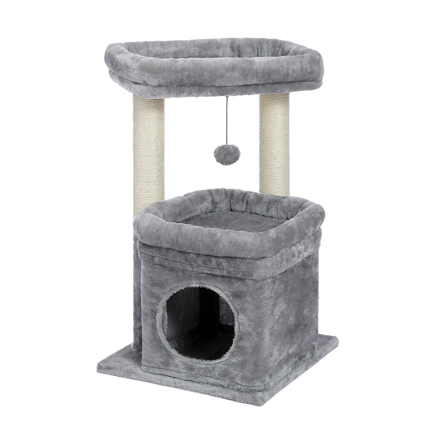 68cm Cat Tree Condo with Scratching Post