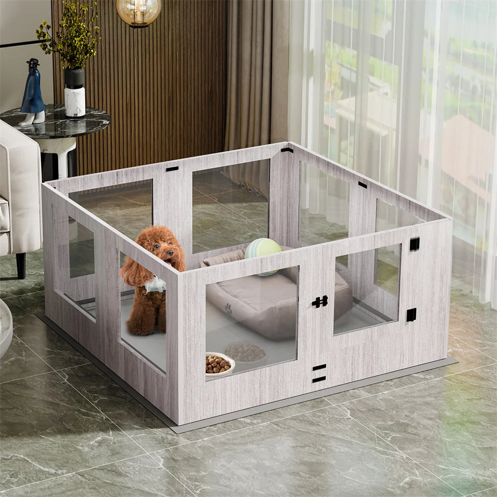 Heavy Duty Dog Playpen Indoor Pet Whelping Box Fence