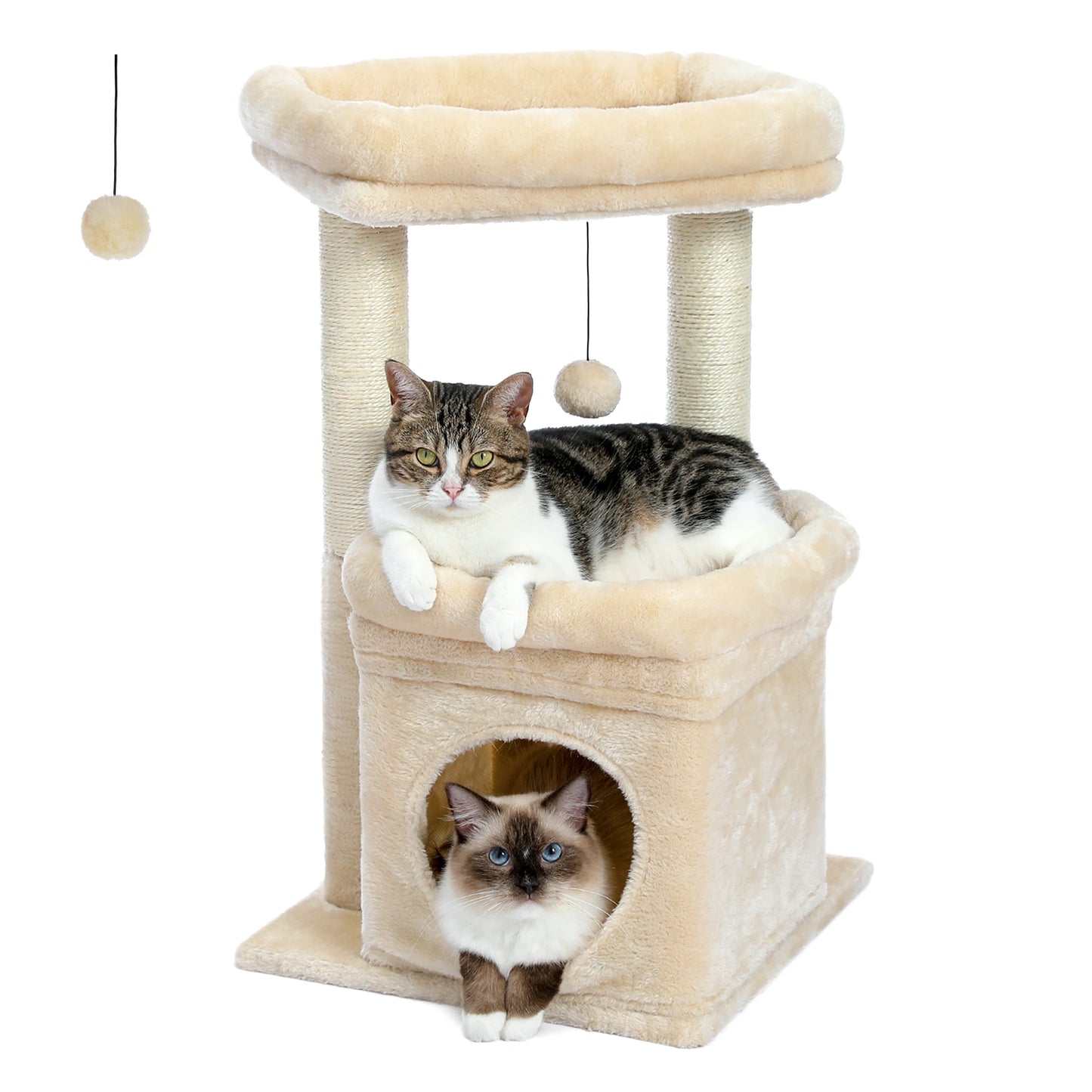68cm Cat Tree Condo with Scratching Post
