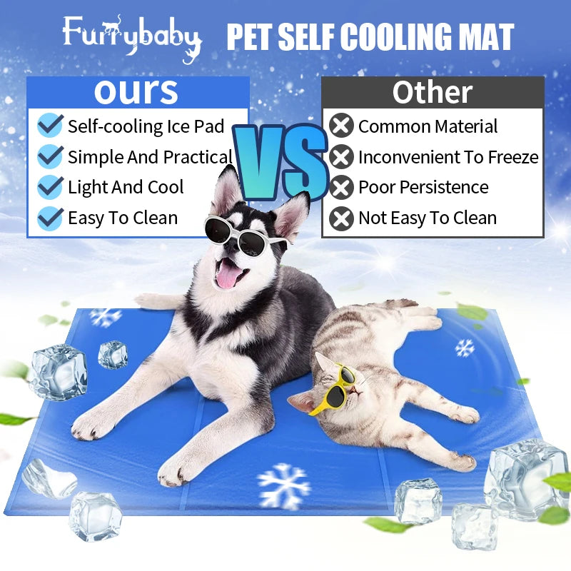 Summer Cooling Pet Mat Pad Dog Cool Bed Mattress