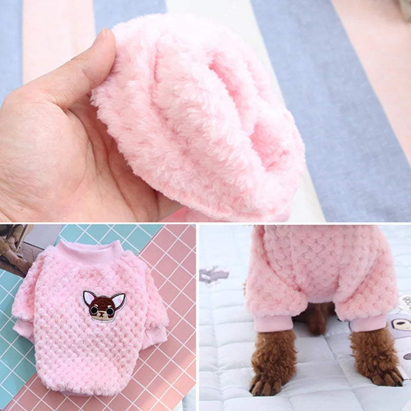 Warm Pet Fleece Jacket Coat Dog Clothes