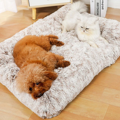 Long Soft Plush Dog Pet Bed Cushion