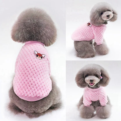 Warm Pet Fleece Jacket Coat Dog Clothes