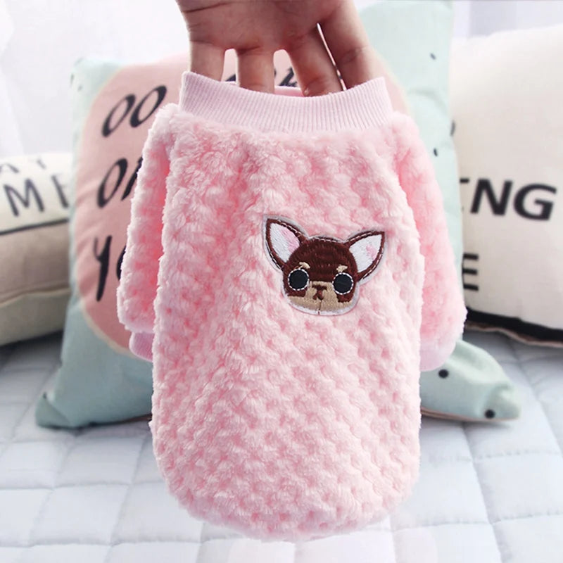 Warm Pet Fleece Jacket Coat Dog Clothes