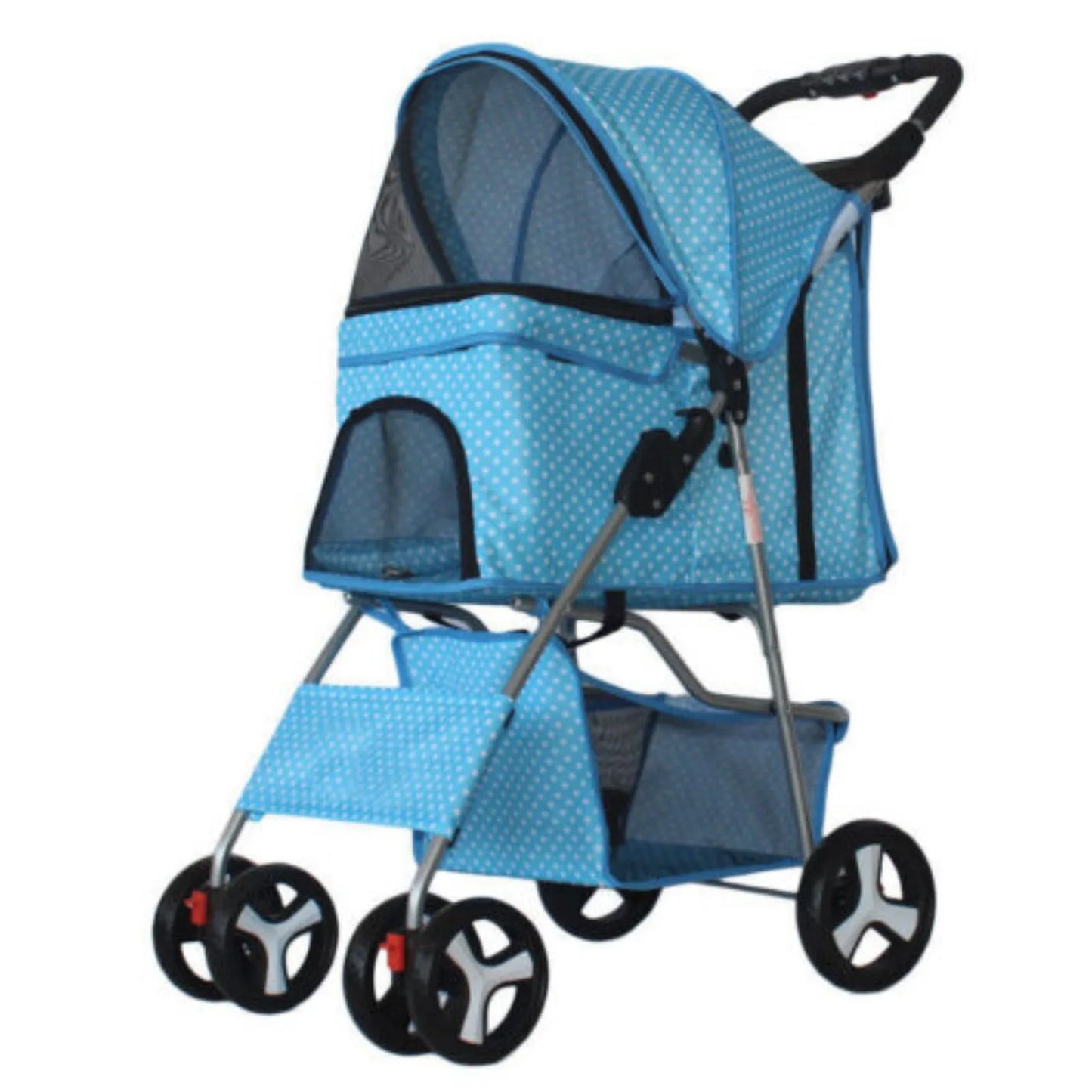 4 Wheel Foldable Pet Dog Stroller for Travel