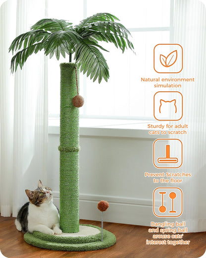 85cm Tall Cat Scratching Post with Hanging Ball