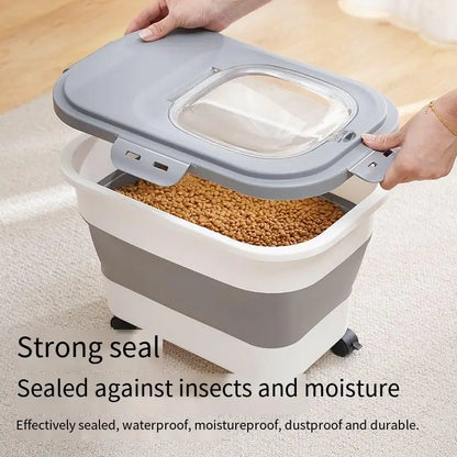 13/33LB Collapsible Pet Food Storage Container