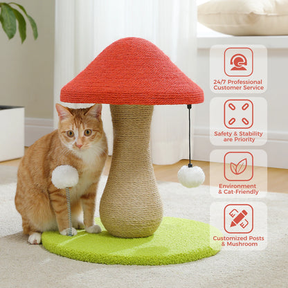 Mushroom Cat Scratching Post