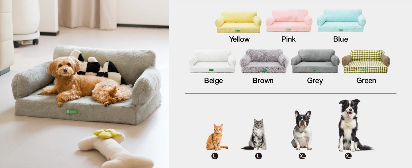 Detachable Soft Pet Bed Non-slip Dog Sofa