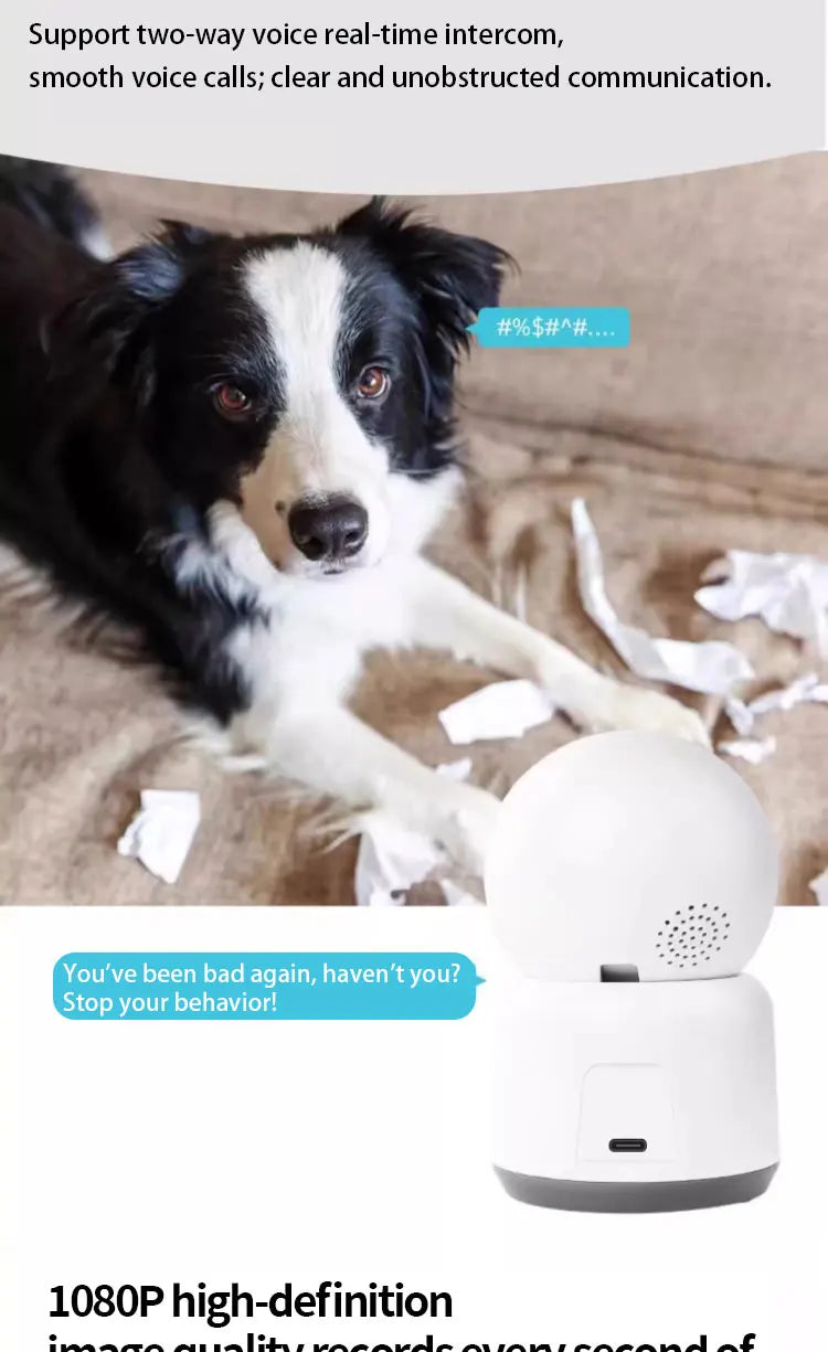 Voice Interactive Pet Camera Indoor Security