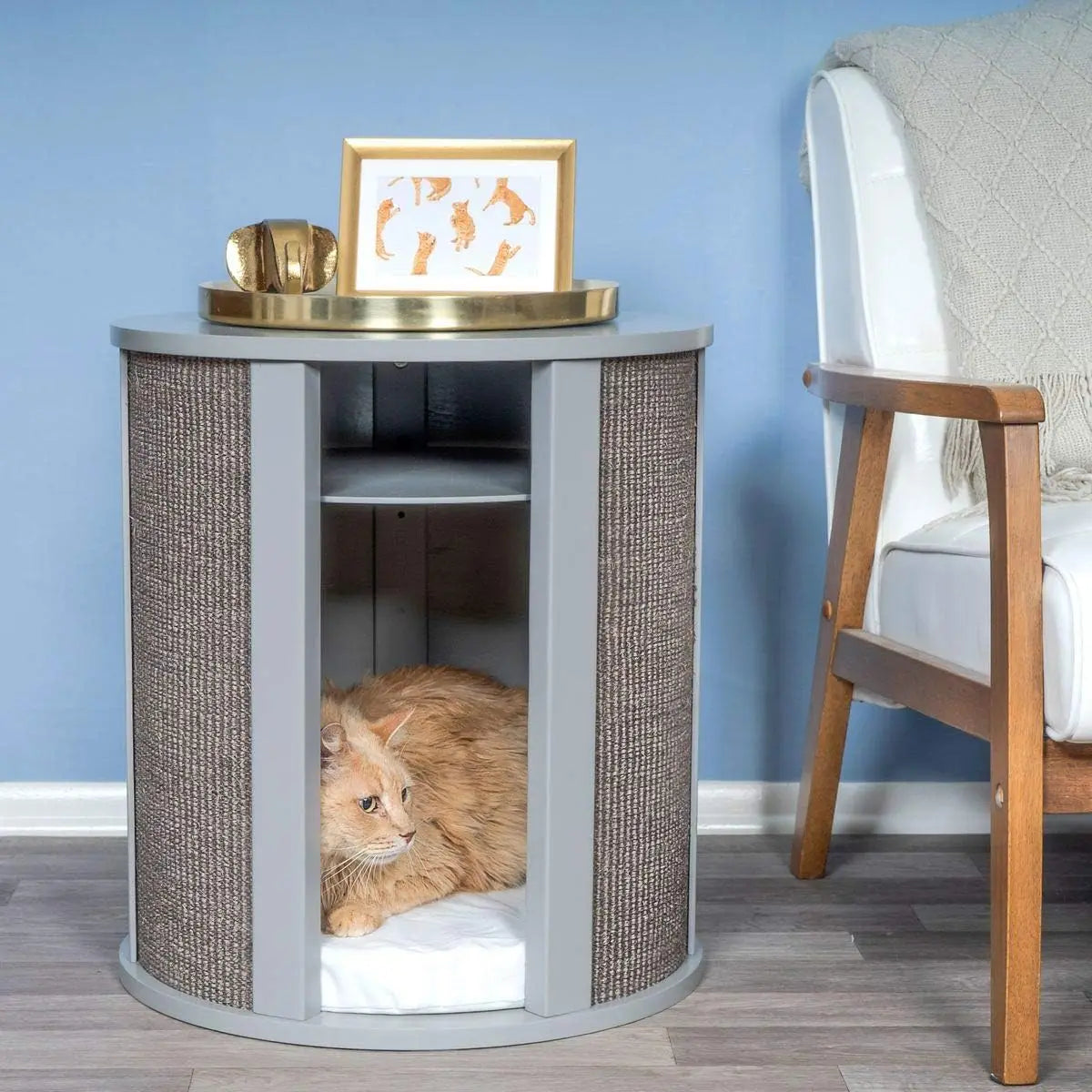 Multipurpose Wood Cat Bed Furniture Nightstand