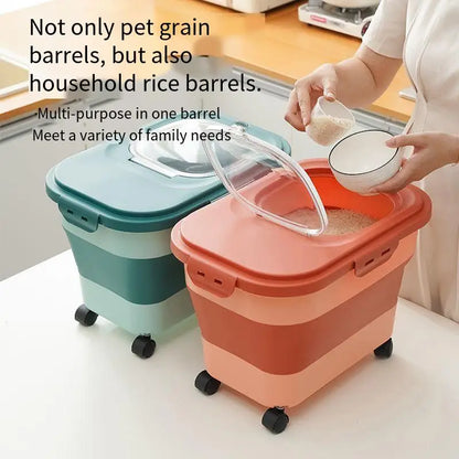 13/33LB Collapsible Pet Food Storage Container