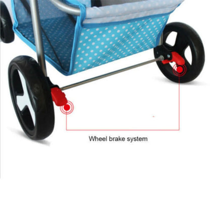 4 Wheel Foldable Pet Dog Stroller for Travel