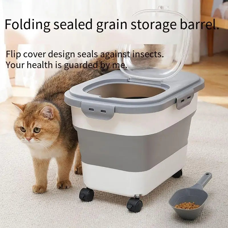 13/33LB Collapsible Pet Food Storage Container