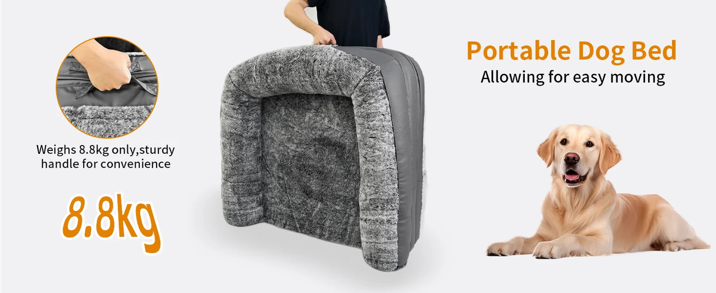 2 in 1 Calming Foldable Human Dog Bed