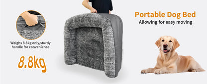 2 in 1 Calming Foldable Human Dog Bed