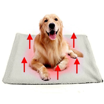 Winter Pet Self-Heating Blanket Fluffy Warm Bed Mattress