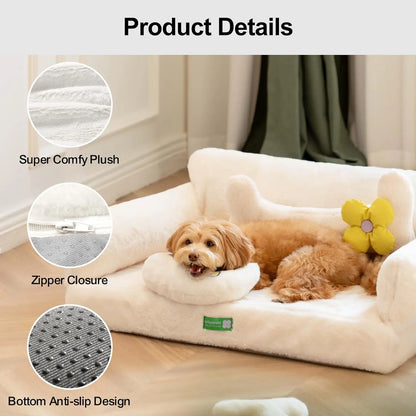 Detachable Soft Pet Bed Non-slip Dog Sofa