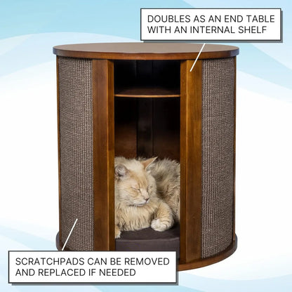 Multipurpose Wood Cat Bed Furniture Nightstand