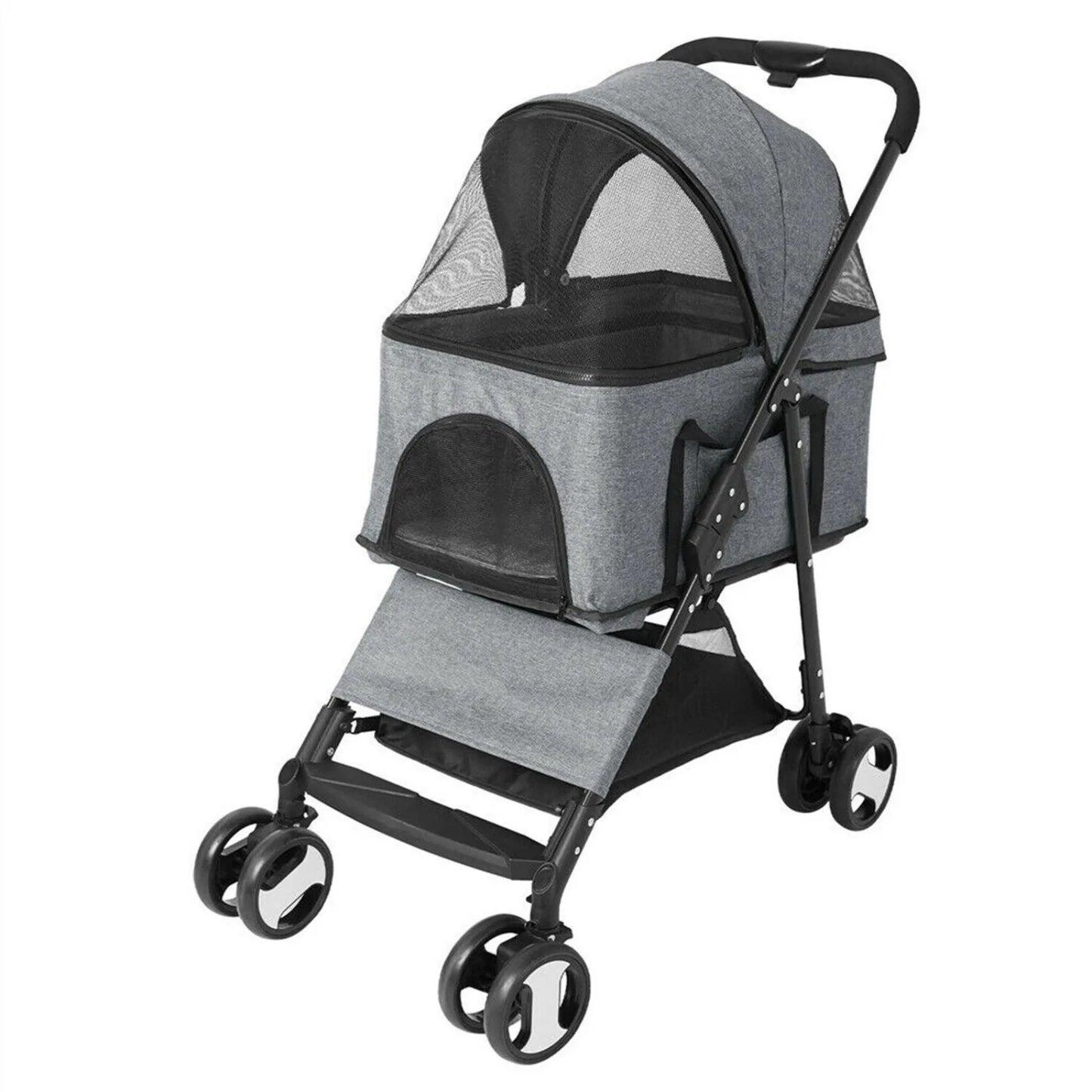 4-Wheel Folding Pet Dog Stroller