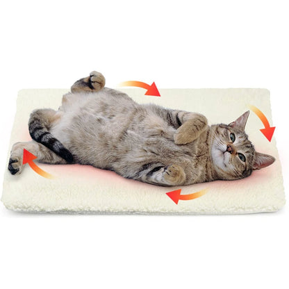 Winter Pet Self-Heating Blanket Fluffy Warm Bed Mattress