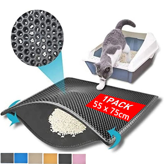 Foldable Pet Cat Litter Mat Waterproof Double Layer EVA Bed Pads