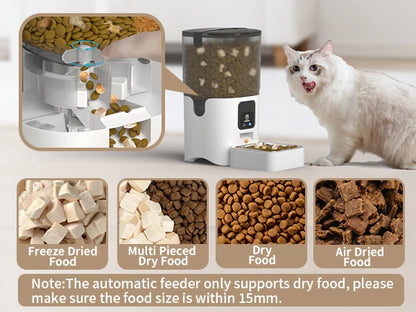 Smart Automatic 6L Feeders WiFi Pet Feeder with APP Control