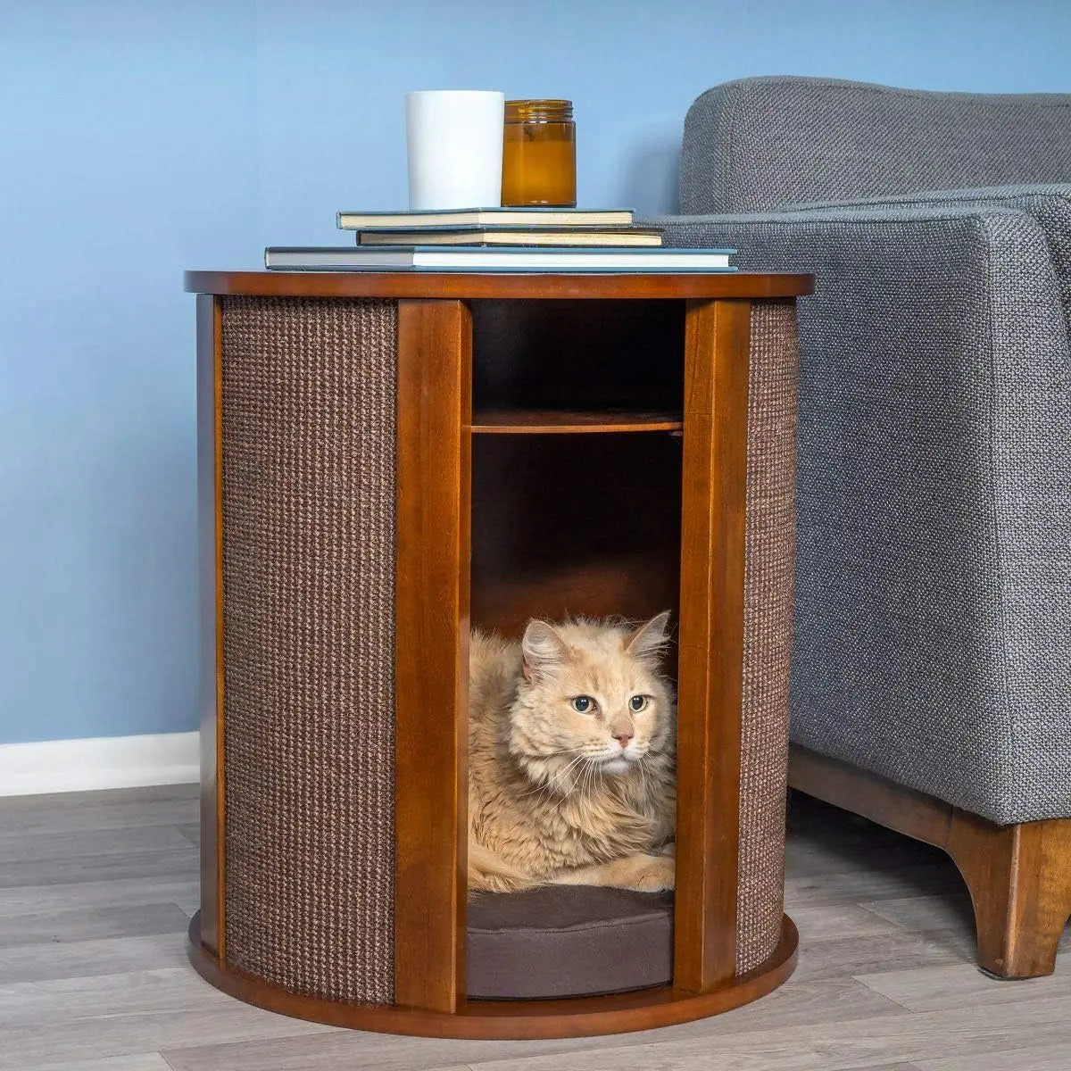 Multipurpose Wood Cat Bed Furniture Nightstand