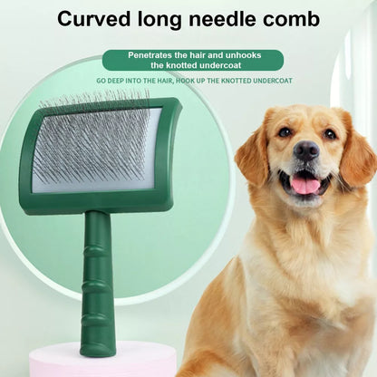 Long Pin Slicker Brush for Dog Matted Hair Grooming Wire Brush