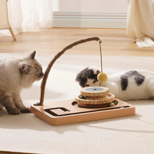 Cat 2-layer Turntable Interactive Roller Toy