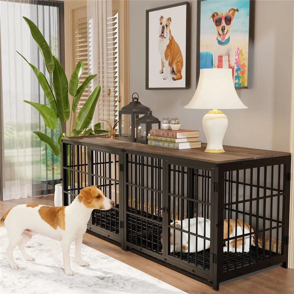 Heavy Duty Dog Kennel Dog Crate End Table Furniture Style