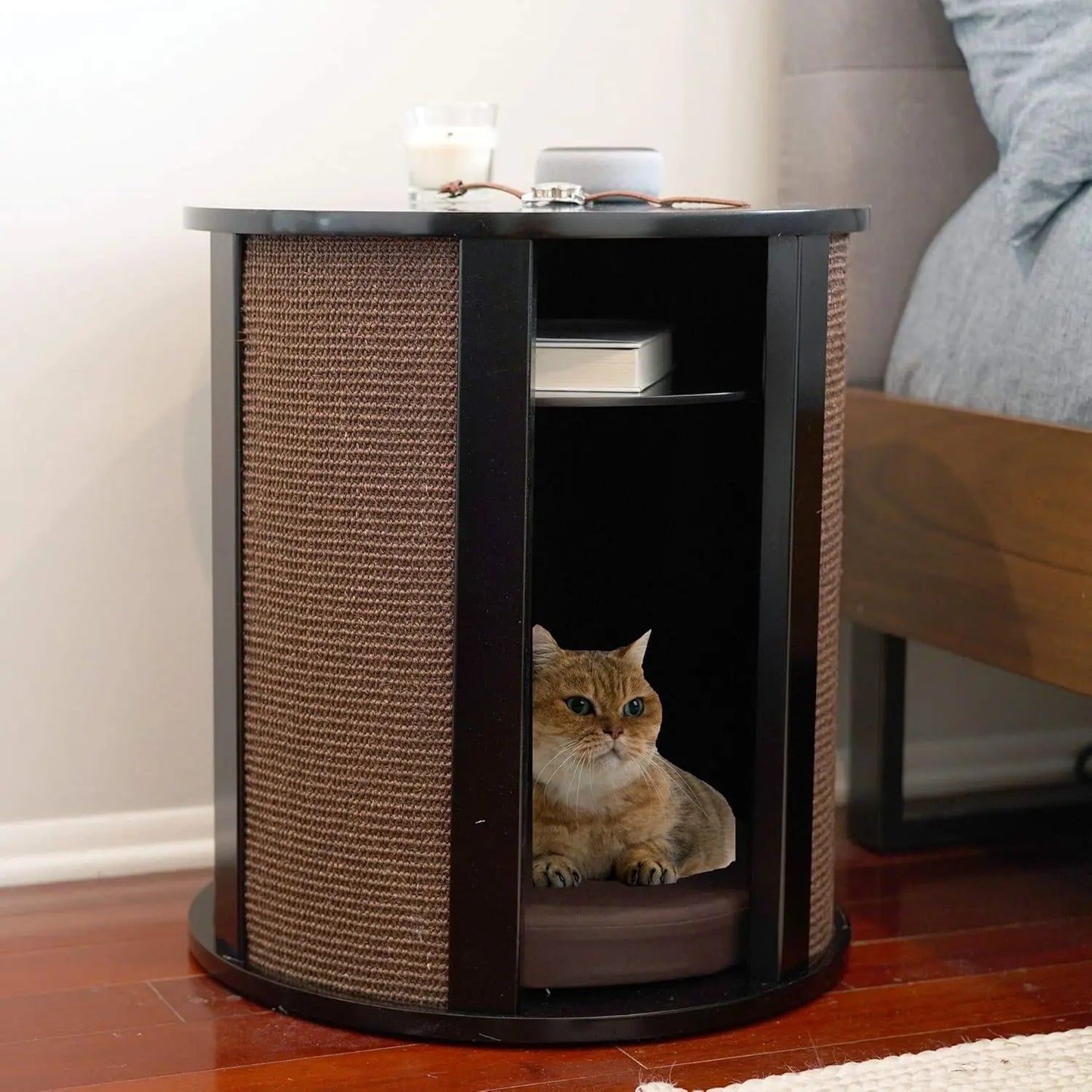 Multipurpose Wood Cat Bed Furniture Nightstand