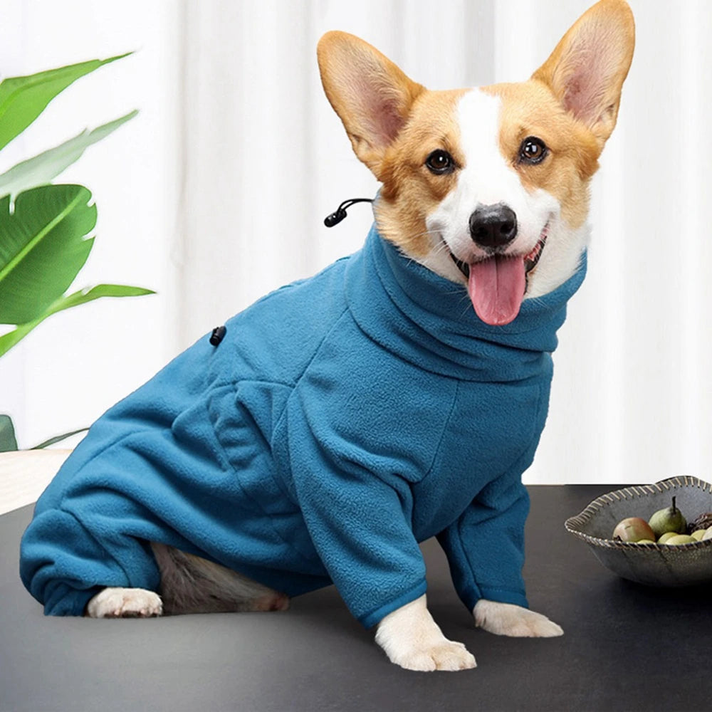 Thick Dog Clothes Pajama Winter Warm Dog Jumpsuit