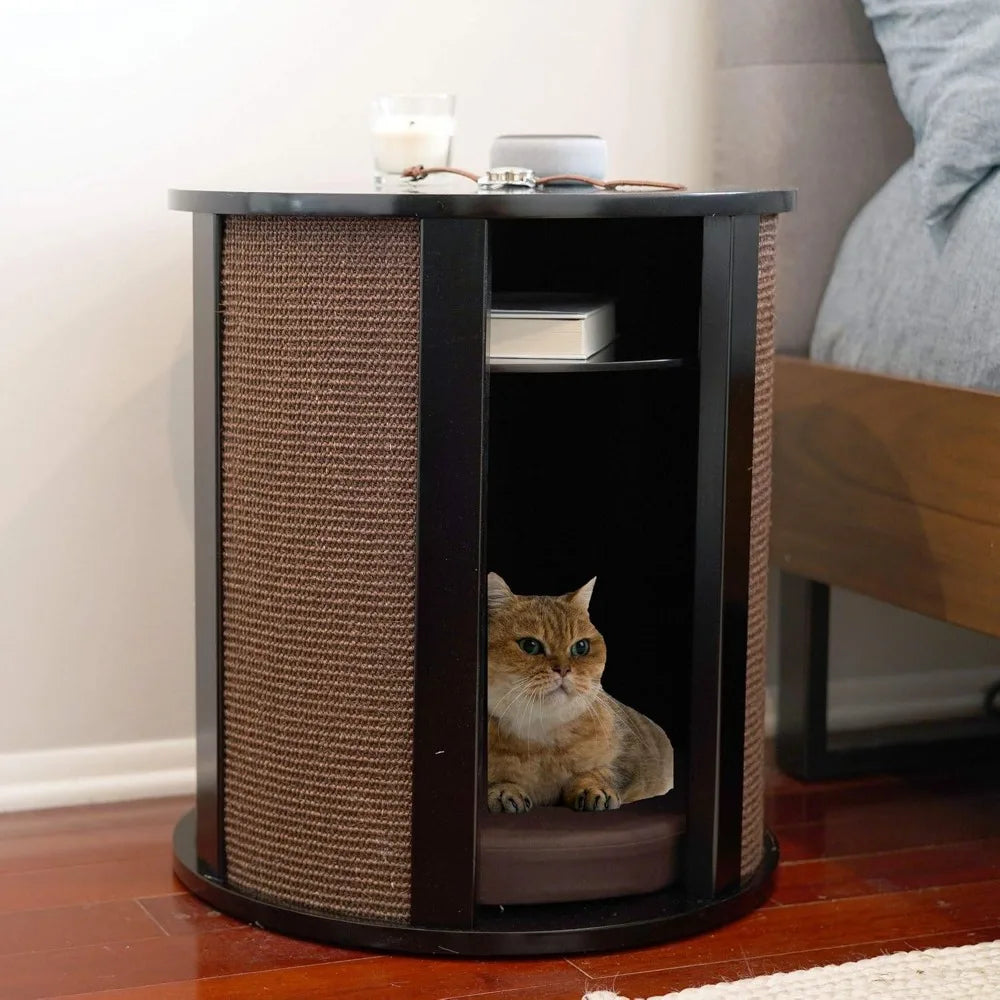 Multipurpose Wood Cat Bed Furniture Nightstand