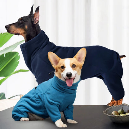 Thick Dog Clothes Pajama Winter Warm Dog Jumpsuit