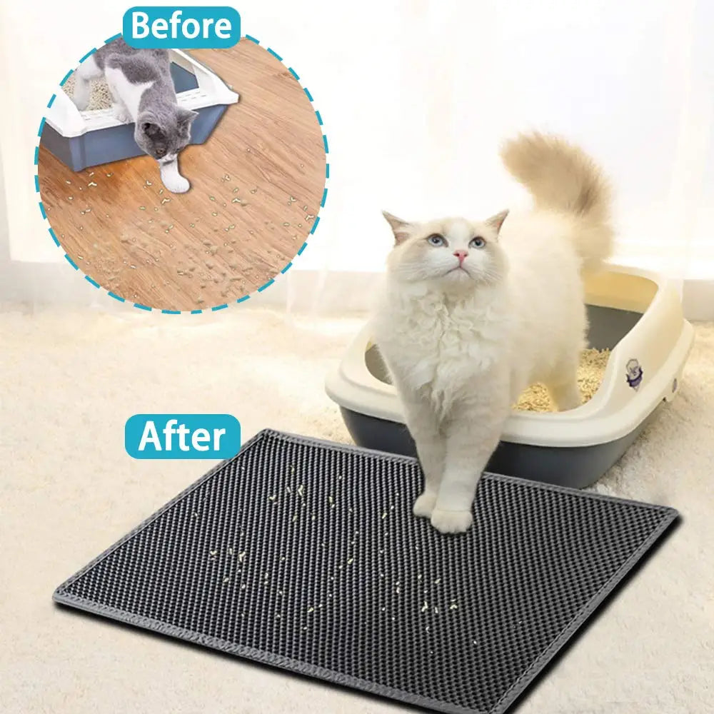 Foldable Pet Cat Litter Mat Waterproof Double Layer EVA Bed Pads