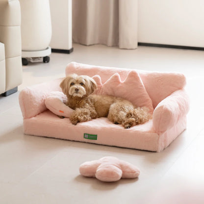 Detachable Soft Pet Bed Non-slip Dog Sofa