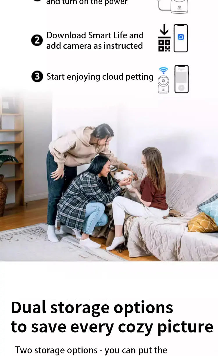 Voice Interactive Pet Camera Indoor Security