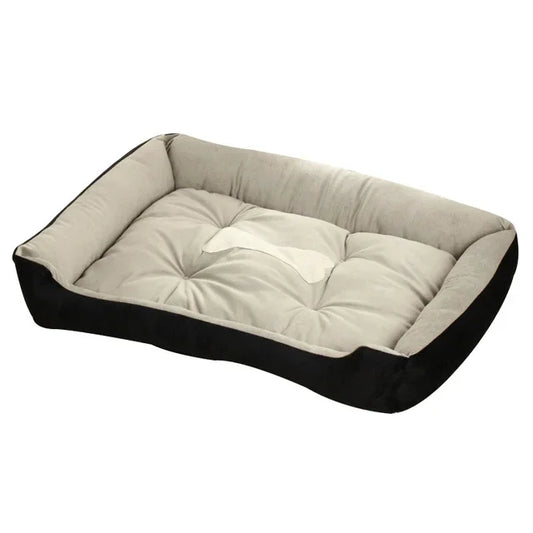 Soft Fleece Pet Dog Bed Cushion Black