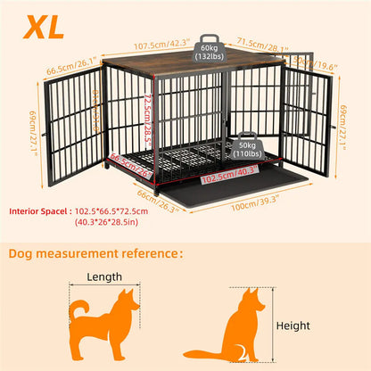 Heavy Duty Dog Kennel Dog Crate End Table Furniture Style