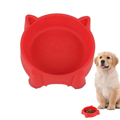 Anti-Slip Wide Mouth Cat Washable Food Water Bowl for Pet Feeding