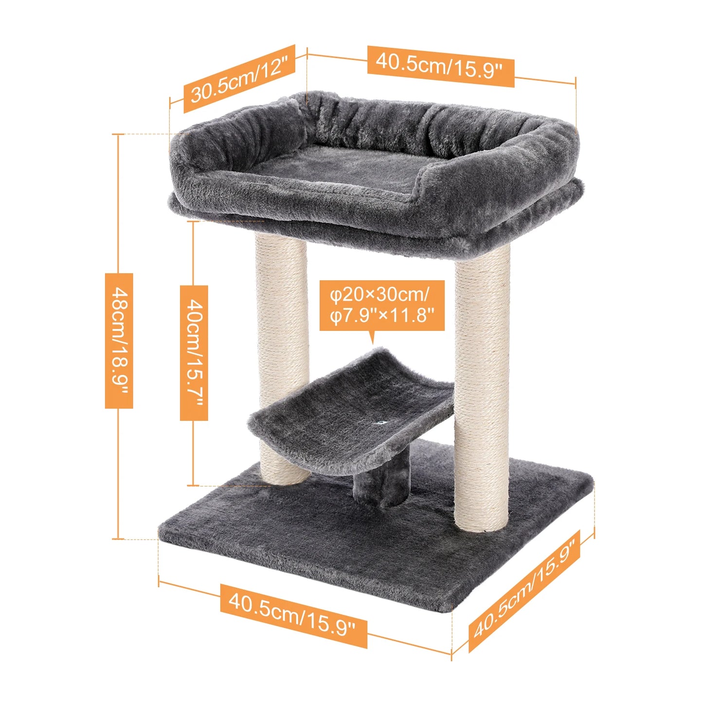 Cat Tree with Curved Top Platform